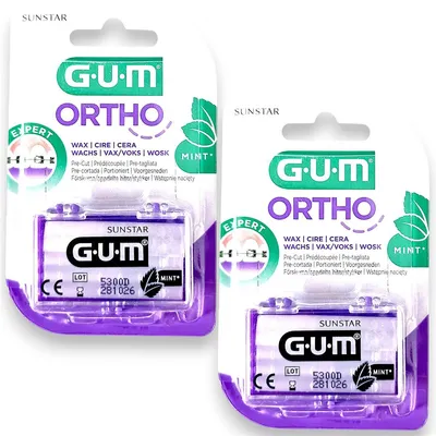 Produktbild von 2x  Gum Ortho Wachs 2x 5 Stangen