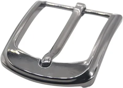 Imagen del producto de Hebilla metálica para cinturón, 40 mm, cierre resistente, superficie cepillada, para cinturones de hasta 3,8 cm de ancho