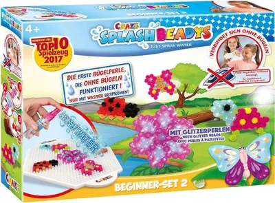 Produktbild von CRAZE 15308 - Splash Beadys - Steckperlen - Beginner Set 2, Wasserperlen, Glitzerperlen