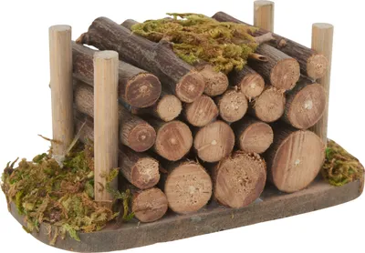 Produktbild von VBS Miniatur-Holzstapel, ca. 8x4,5x4,5cm