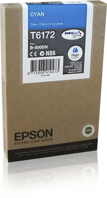 Productafbeelding van Epson DURABrite T6172 inktpatroon - Cyaan - Voor inkjetprinters - 7000 pagina's - Verpakking van 1 stuk