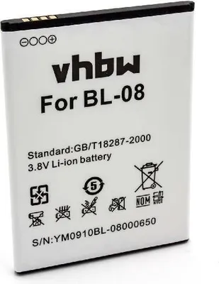 Produktbild von vhbw Akku Ersatz für THL BL-08 für Handy Smartphone Telefon (2700 mAh, 3,8 V, Li-Ion)