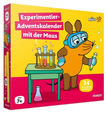 Produktbild von Experimentier-Adventskalender mit der Maus 24 Experimente zum Staunen Lachen und Rätseln Ab 7 Jahren