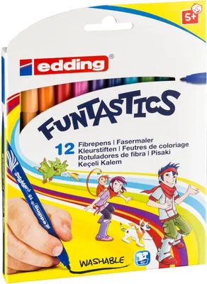 Image de Feutres de coloriage e-15 Set de 12 feutres FUNTASTIC