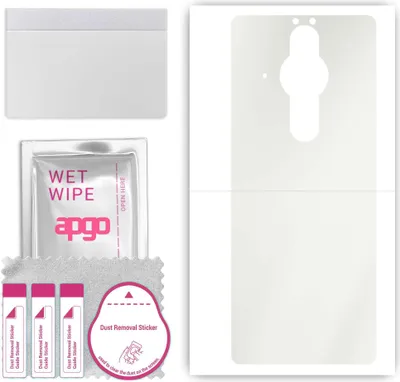 Produktbild von apgo Rückseite Schutzfolie, Matt, kompatibel mit Sony Xperia PRO, Hinten Hydrogel-Displayschutzfolie mit Positionierhilfe, kratzfest, einfache Montage