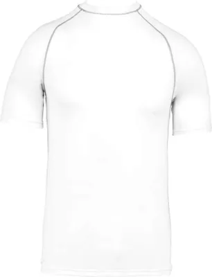 Produktbild von Proact Herren Surf T-Shirt Badeshirt UV-Shirt Schwimmshirt Surfshirt, Größe:S, Farbe:Weiß