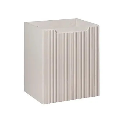 Zdjęcie produktu dla Szafka Łazienkowa 50 Cm Kaszmir Mat Ryflowana Pod Umywalkę Mdf