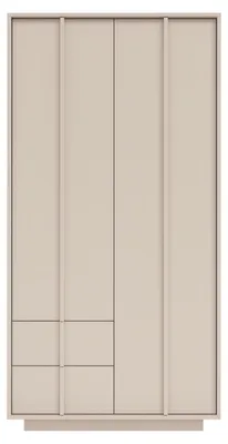 Produktbild von Masseno Drehtürenschrank PIANO 96/195/55cm 2-türig Kaschmir
