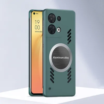 Produktbild von Oppo Reno8 5G Hülle, Frameless PC Matt Kühlabdeckung Loch Wärmeableitung Schutzhülle für Oppo Reno8 5G Grün