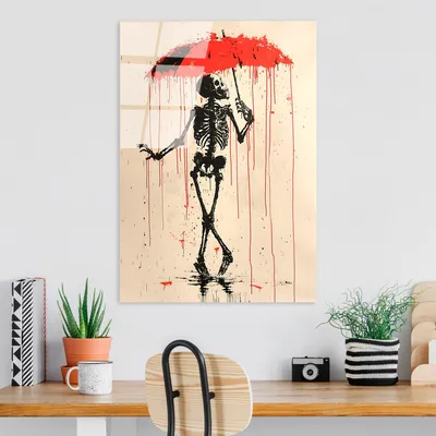 Produktbild von Wallity, UV-1199 - 70 x 100, Dekorative Malerei aus gehärtetem Glas, Mehrfarbig, 100 % gehärtetes Glas, 70 x 100 cm