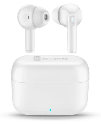 Productafbeelding van Cellularline BTWAVYINEARTWSW, True Wireless Stereo (TWS), Gesprekken/muziek, 73 g, Koptelefoon met microfoon, Wit