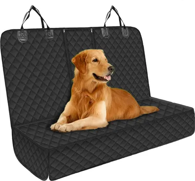 Produktbild von Antrect wasserdichte Hunde-Autositzbezüge, universeller Hunde-Autositzbezug, kratzfest und rutschfest, 147 x 137 cm, 600D Oxford, mit Sicherheitsgurt