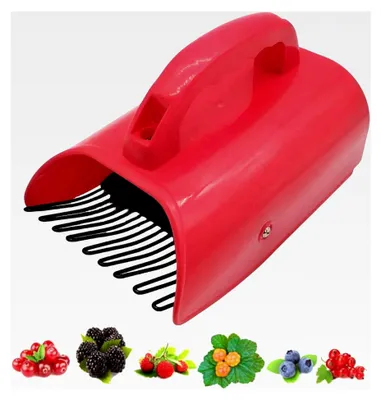 Produktbild von Rostfreies Beerenpflücker-Werkzeug – Obsterntemaschine mit ergonomischem Griff