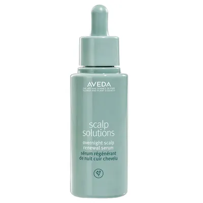 A product shot of a bottle of Aveda Scalp Solutions Overnight Scalp Renewal Serum.
