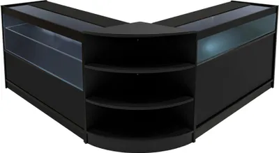 Immagine prodotto di Set di banconi espositivi a LED Harmonia: modello LM60 + B1200 + C1200 – colore nero