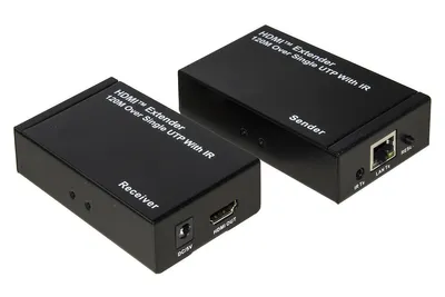 Image de Link Accessori LKEXT17 Amplificateur de puissance audio/vidéo Émetteur & récepteur AV Noir