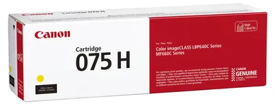 Obrázek produktu pro Canon 075 H, 2500 str., Žlutá, 1 kusů