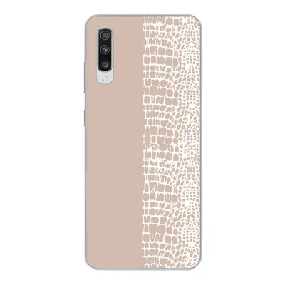 Produktbild von MuchoWow® Handyhülle Schutzhülle Hülle für Samsung Galaxy A70 Schlange - Design - Rosa Silikon Softcase Handy Hülle - Schutzhaube