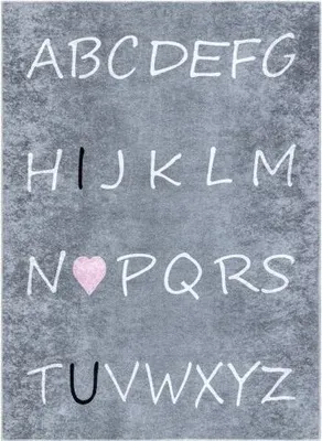 Obrázek produktu pro 120x170 cm Dětský kusový koberec Junior 52106.801 Alphabet grey