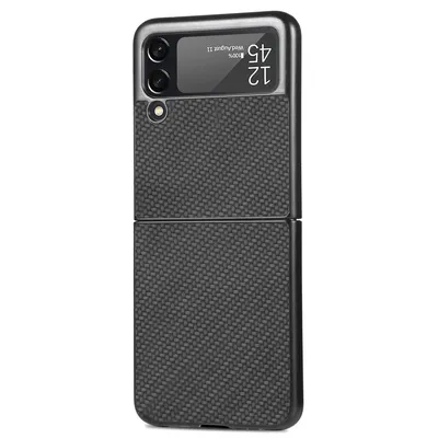 Zdjęcie produktu dla Pokrowiec König Design kompatybilny z Samsung Galaxy Z Flip4 5G - plastikowe, miękkie etui na telefon - czarny