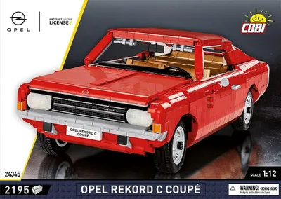Imagen del producto de COBI Autos 24345 - Opel Rekord C Coupé con volante móvil, aberturas para las puertas y el capó, escala 1:12, 2195 piezas - recomendado para mayores de 10 años