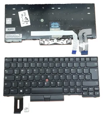 Obrázek produktu pro GERMAN - Klávesnice Kompatibilní klávesnice pro Lenovo ThinkPad E490s 20NG