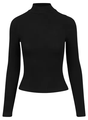 Obrázok produktu pre Urban Classics - Dámska mikina s dlhým rukávom a rolákom TN373 (XL) (čierna)