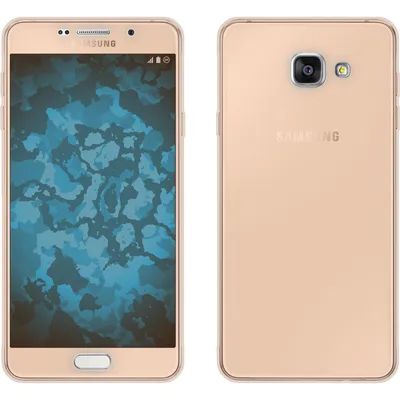 Produktbild von PhoneNatic Case kompatibel mit Samsung Galaxy A7 (2016) A710 - gold Silikon Hülle 360° Fullbody Cover