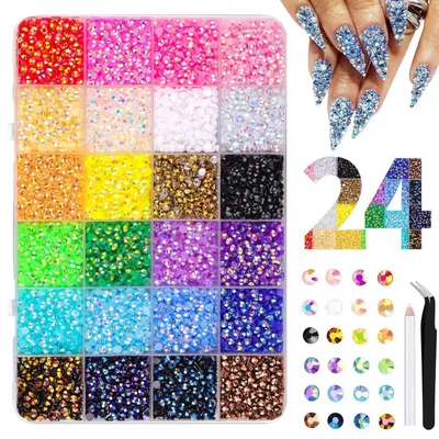 Immagine prodotto di Set di strass con 10.000 pezzi in 24 colori