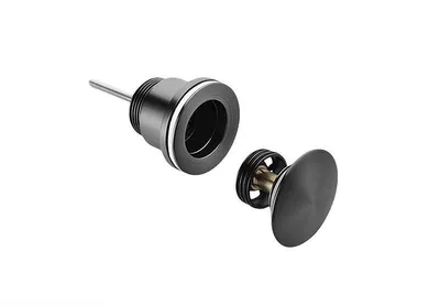 Produktbild von Mirlux Ablaufstopfen Waschbecken Clickwaste – 42 mm – Mattschwarz