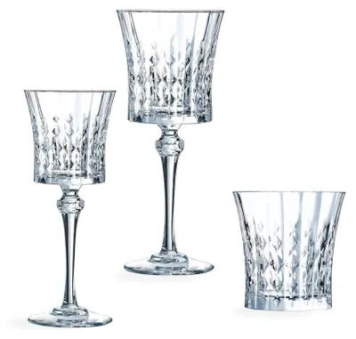 Image de Ensemble de verres, 24 pièces Lady Diamond - Cristal d'Arques