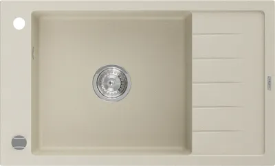 Produktbild von Mexen Elias 1-Becken-Granitspüle mit kurzer Abtropffläche 795 x 480 mm, Beige - 6511791005-69