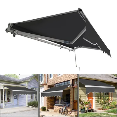 Produktbild von Jopassy Gelenkarmmarkise 250x200cm Sonnenmarkise einziehbare Markise Sonnenschutz Balkonmarkise Gelenkarmmarkise Gelenkarm Sonnenschutz Grau