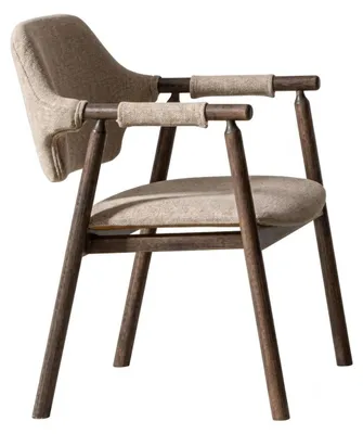 Image de Ensemble de salle à manger moderne comprenant une table en bois et des chaises rembourrées confortables