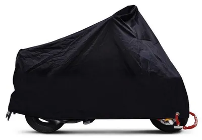 Obrázek produktu pro Ochranný obal na motocykl, velikost XL, vodotěsný, s UV ochranou, černý, rozměry 230x95x125 cm