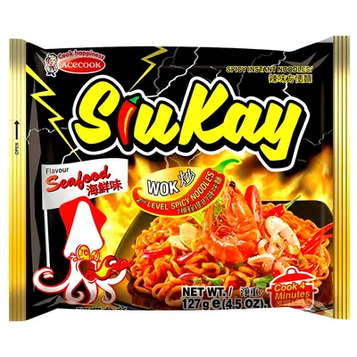 Produktbild von SiuKay Wok Instant Noodles Meeresfrüchte 127g