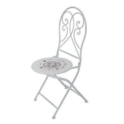 Produktbild von 2er Set Klappstuhl Metallstuhl Gartenstuhl Stuhl klappbar mit Motiv