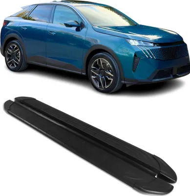Image de 2024-2025 Peugeot 3008 III Marchepieds Latéraux pédale Alu Noir 2Pcs