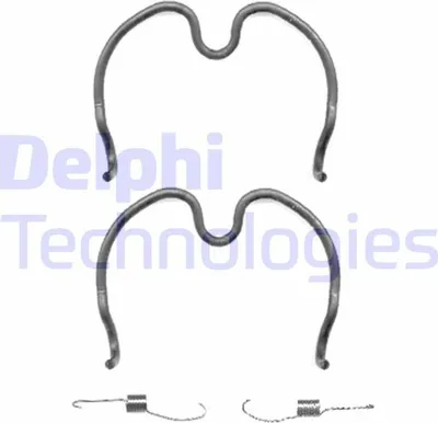 Produktbild von DELPHI Zubehörsatz Bremsbacken LY1328 Hinten für OPEL AGILA (A) (H00)