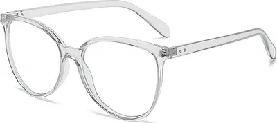 Produktbild von PACIEA Blaulichtfilter Brille Rund Vollrand Anti-Müdigkeit Computer Gaming Schutz für Damen und Herren Klassische Grau