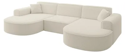 Produktbild von ALTDECOR Ecksofa in U-Form MARI-U1 -303x171x79,5 cm Beige - Corner Sofa Bett Eckcouch Couch L-Form Wohnlandschaft Cauchsofa