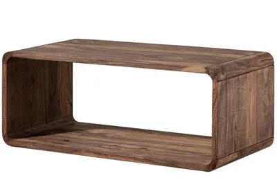 Image de MASSIVMOEBEL24 | Table basse 100x50 Palissandre huilé Brun LOUNGE COLLECTION #03