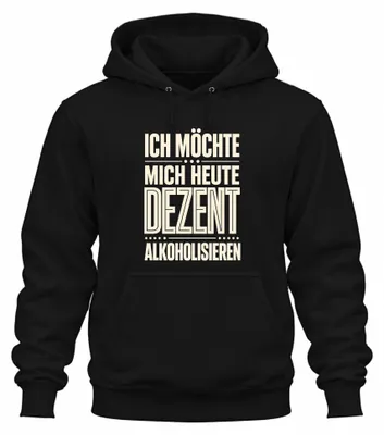Immagine prodotto di Oggi vorrei bere un po' di birra. Felpa con cappuccio, colore nero, taglia XL