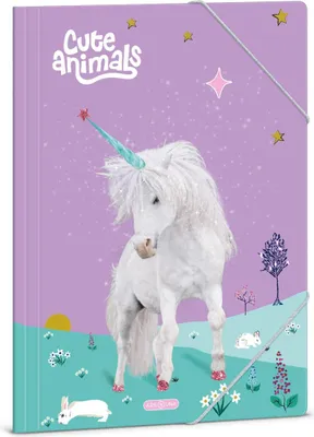 Obrázek produktu pro Ars Una Složka na sešity A4 Cute Animals - jednorožec