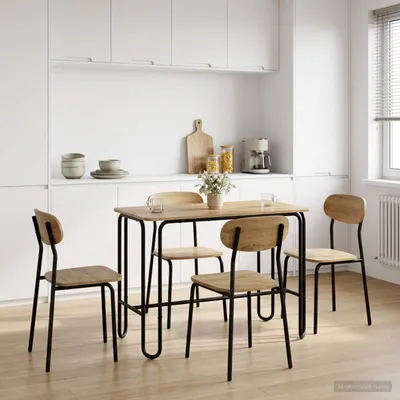 Obrázok produktu pre Maison Exclusive – Jedálenský stôl, 100 x 50 x 75 cm, drevotrieska, Imitácia "Artisan dub"