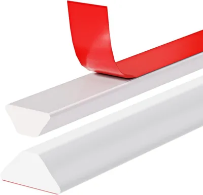 Productafbeelding van Douwdichtingsstrip - 200 cm - Wit - Zelfklevende waterdichting - Douwdichtingsstrip als overloopbescherming - Waterstop voor douchedeur en natte ruimtes