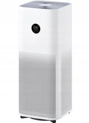 A white Xiaomi Smart Air Purifier 4 Pro is shown against a white background.