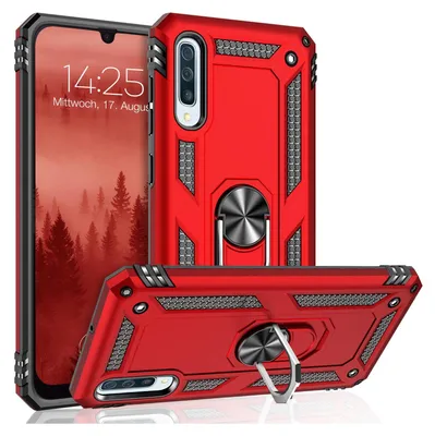 Produktbild von Armor Outdoor Handyhülle für Samsung Galaxy A50 Handy Panzer Case Cover Schutzhülle Farbe: Rot