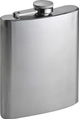 Produktbild von Flachmann / aus Metall / 237ml Fassunsgsvermögen / mit Sicherheits-Drehverschluß