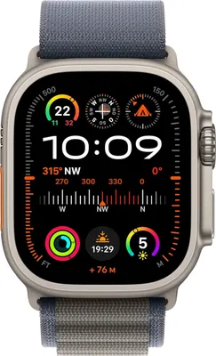 Produktbild von Apple Watch Ultra 2 49mm Titan GPS + Cellular Alpine Loop Blau Small